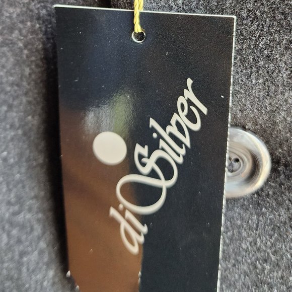 NWT di Silver/Simon & Sons Imported Cashmere Blend Dress Coat Size 40 Regular - Picture 9 of 16